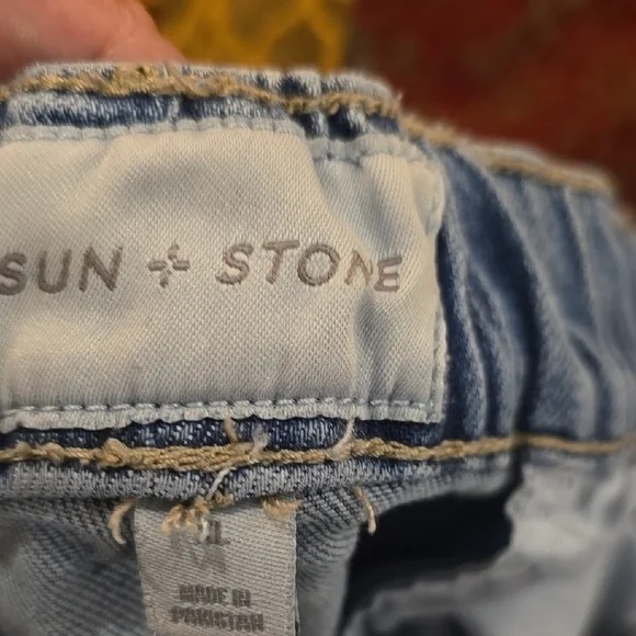 Sun + Stone Light Blue Relaxed Cargo Jeans - Picture 3 of 7
